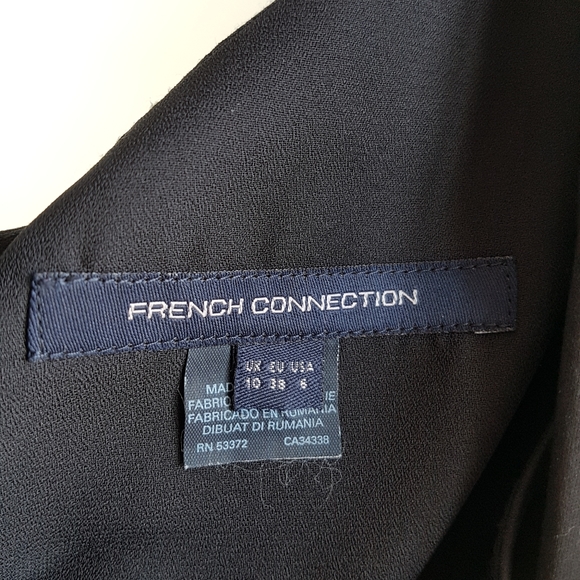 French CONNECTION maxi one shoulder dress w slit - Picture 3 of 4